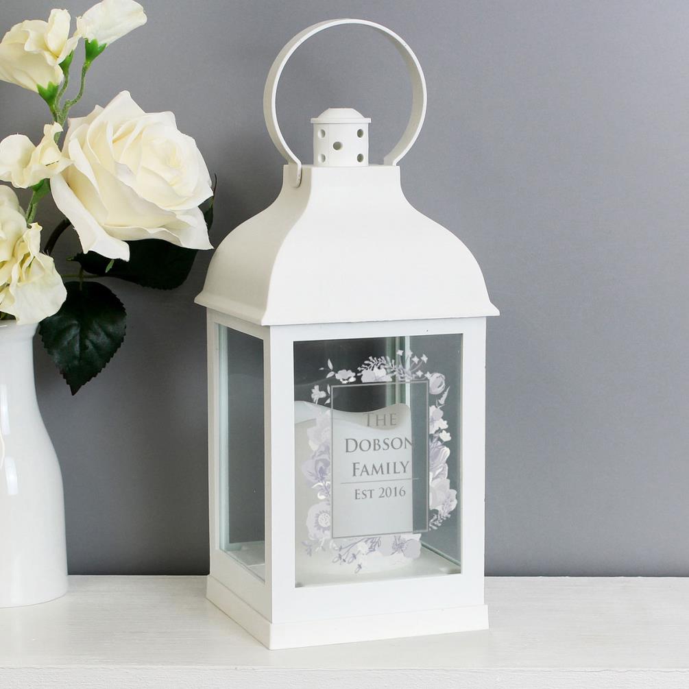 Personalised Soft Watercolour White Lantern Extra Image 1